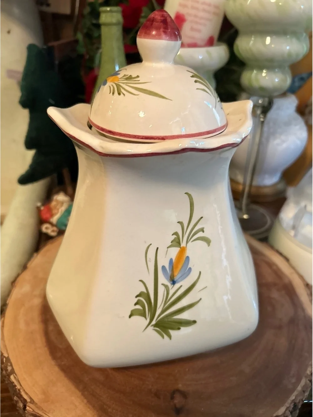 Vintage J. Willfred Ceramic Rooster Cookie Jar Made in Portugal
